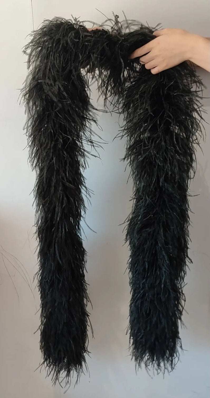 Custom Ostrich Fur Boots